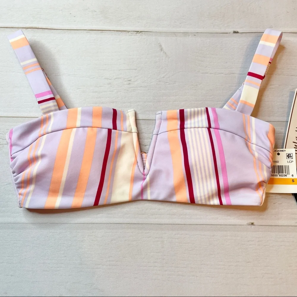 NWT - Hula Honey - Women’s Striped Bikini Top